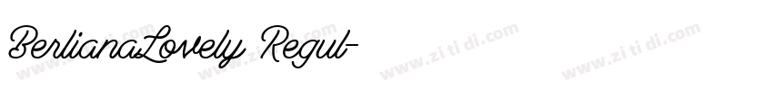 BerlianaLovely Regul字体转换